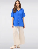 Pantalon Large Coton Froccella