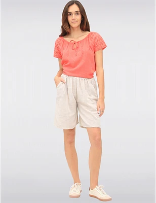 Bermuda Coton Élastique Froccella