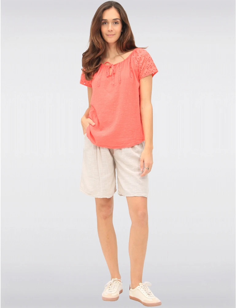 Bermuda Coton Élastique Froccella