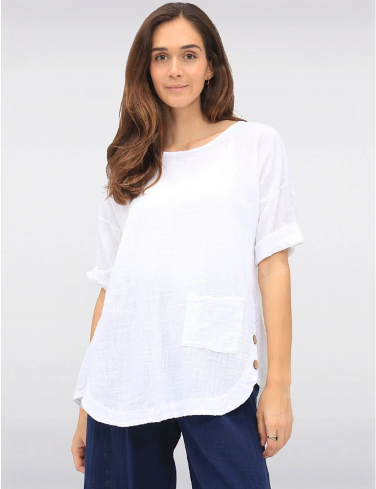 Haut Manches Courtes Coton Froccella