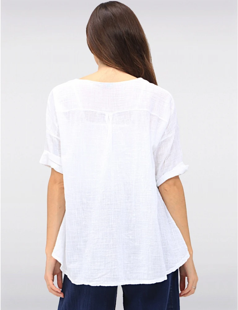 Haut Manches Courtes Coton Froccella