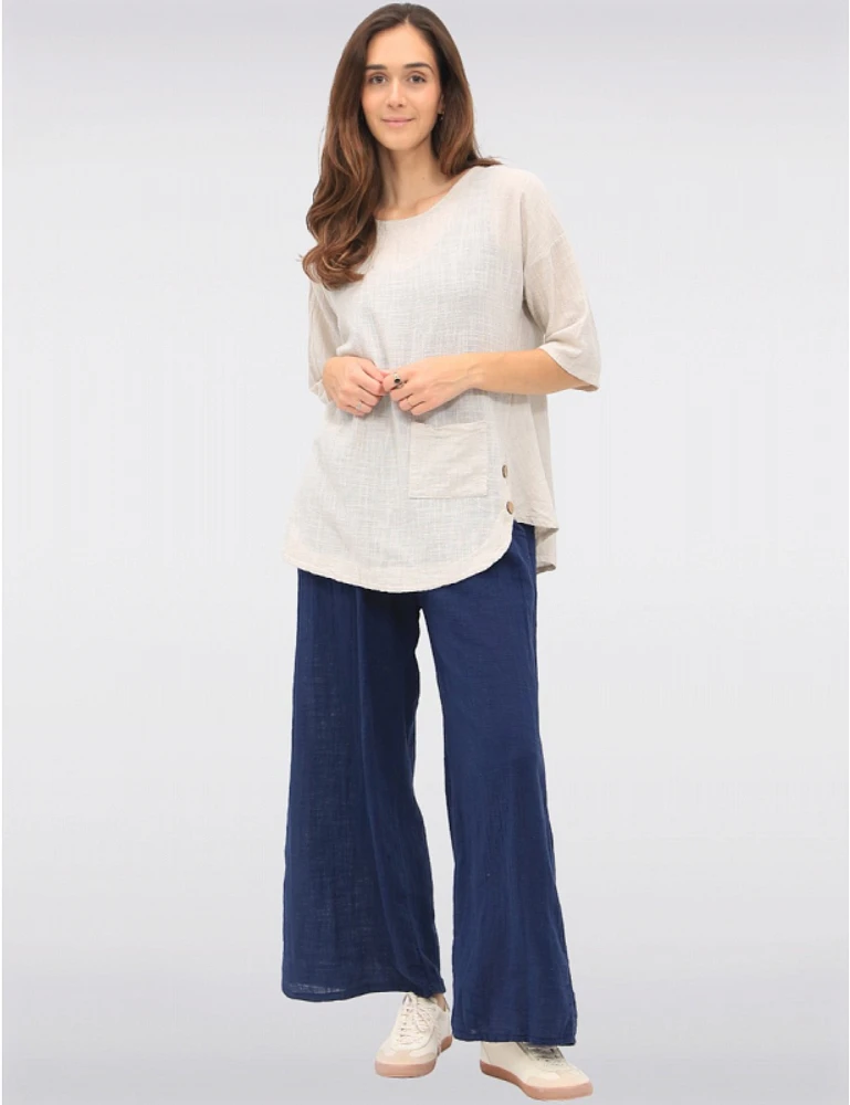 Haut Manches Courtes Coton Froccella