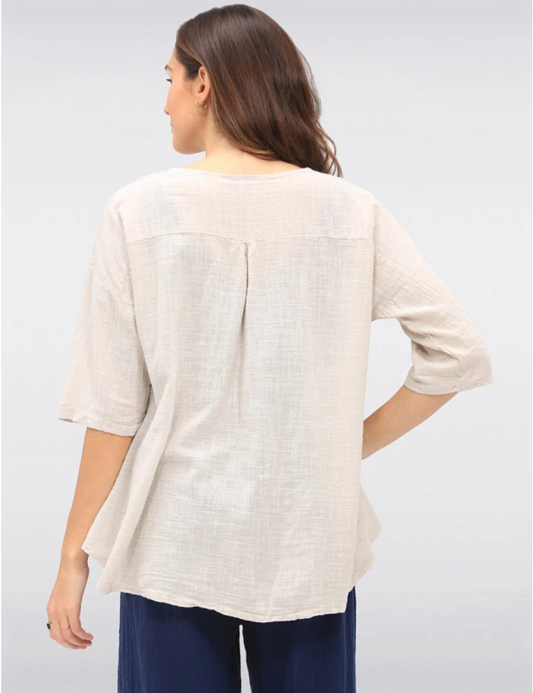 Haut Manches Courtes Coton Froccella