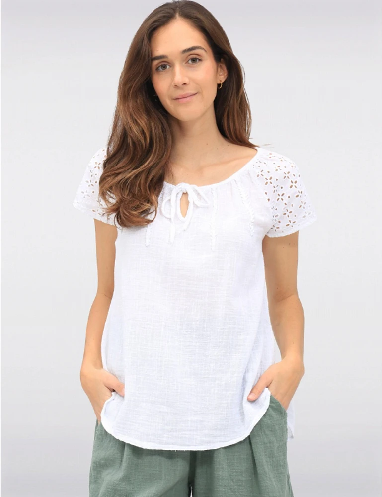 Haut Coton Broderie Froccella