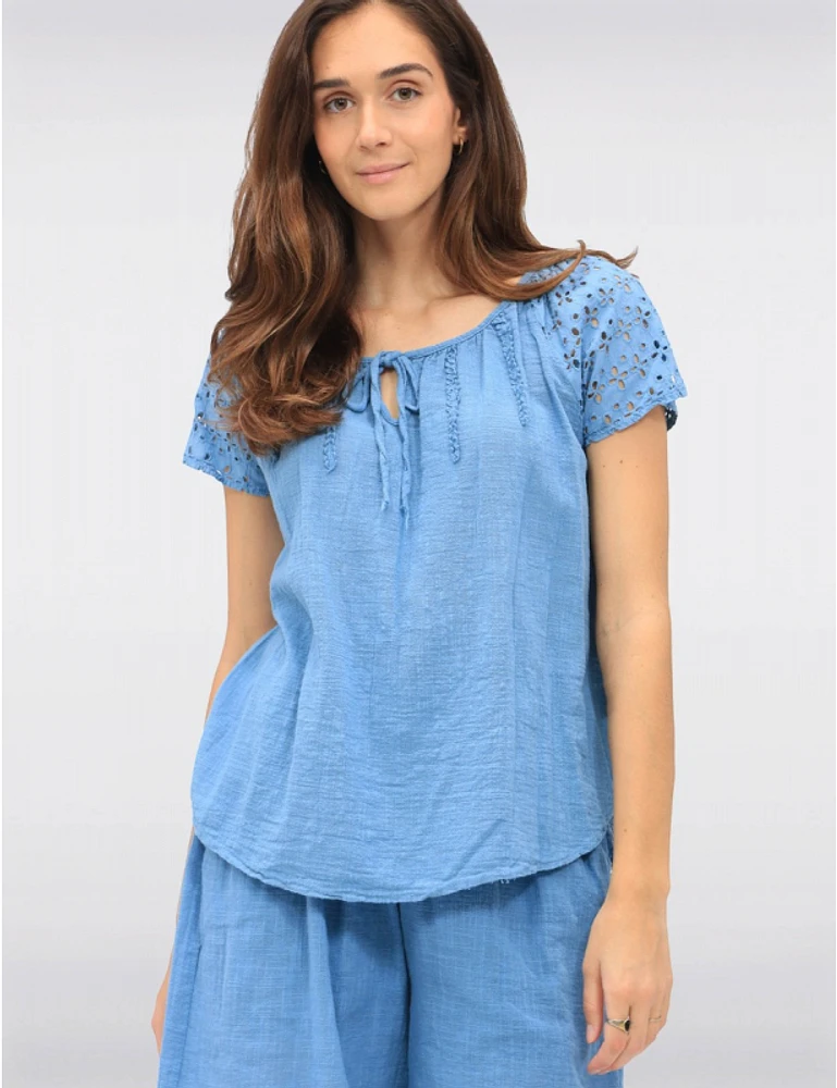 Haut Coton Broderie Froccella
