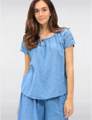 Haut Coton Broderie Froccella