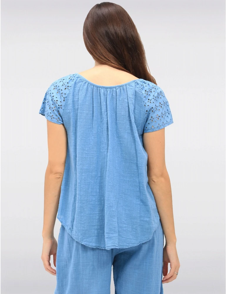 Haut Coton Broderie Froccella