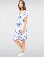 Robe V-neck Fleurie Froccella