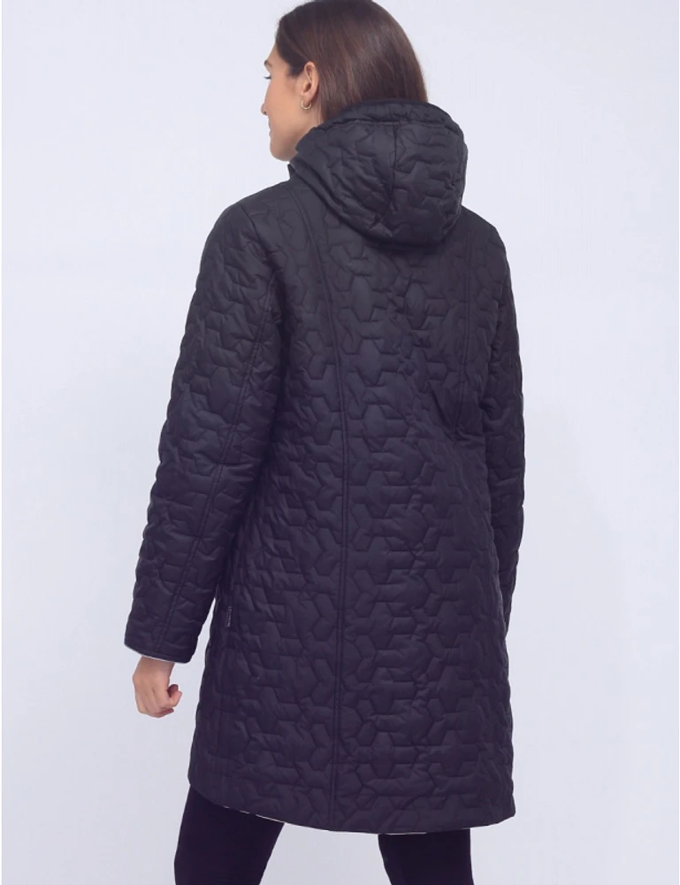 Manteaux Manteaux | La maison du manteau au Québec Veste Réversible Imperméable Matelassée en Tissu Recyclé À Capuche Par Frandsen