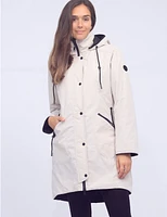 Manteaux Manteaux | La maison du manteau au Québec Veste Réversible Imperméable Matelassée en Tissu Recyclé À Capuche Par Frandsen