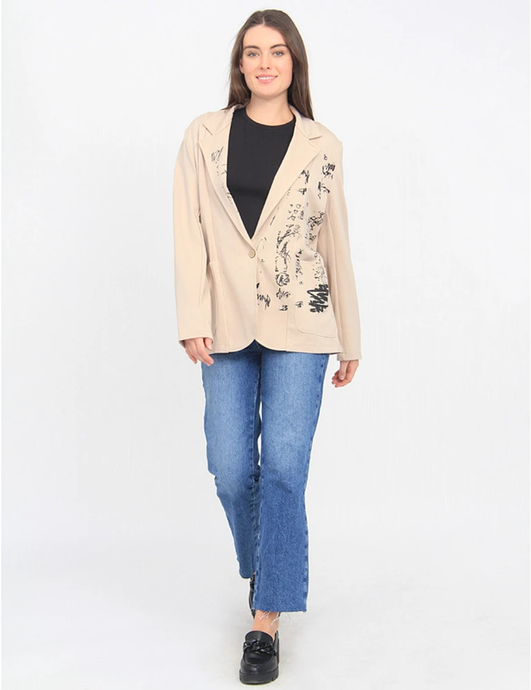 Blazer Imprimé Chic Froccella