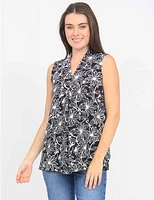 Top Floral Col V par Vamp