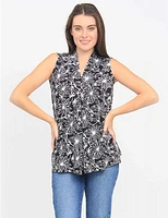 Top Floral Col V par Vamp