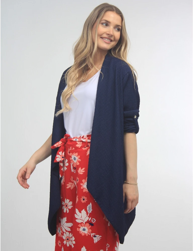Cardigan Long Froissé Froccella