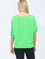 Blouse Froissée V-Cou Nœud Froccella