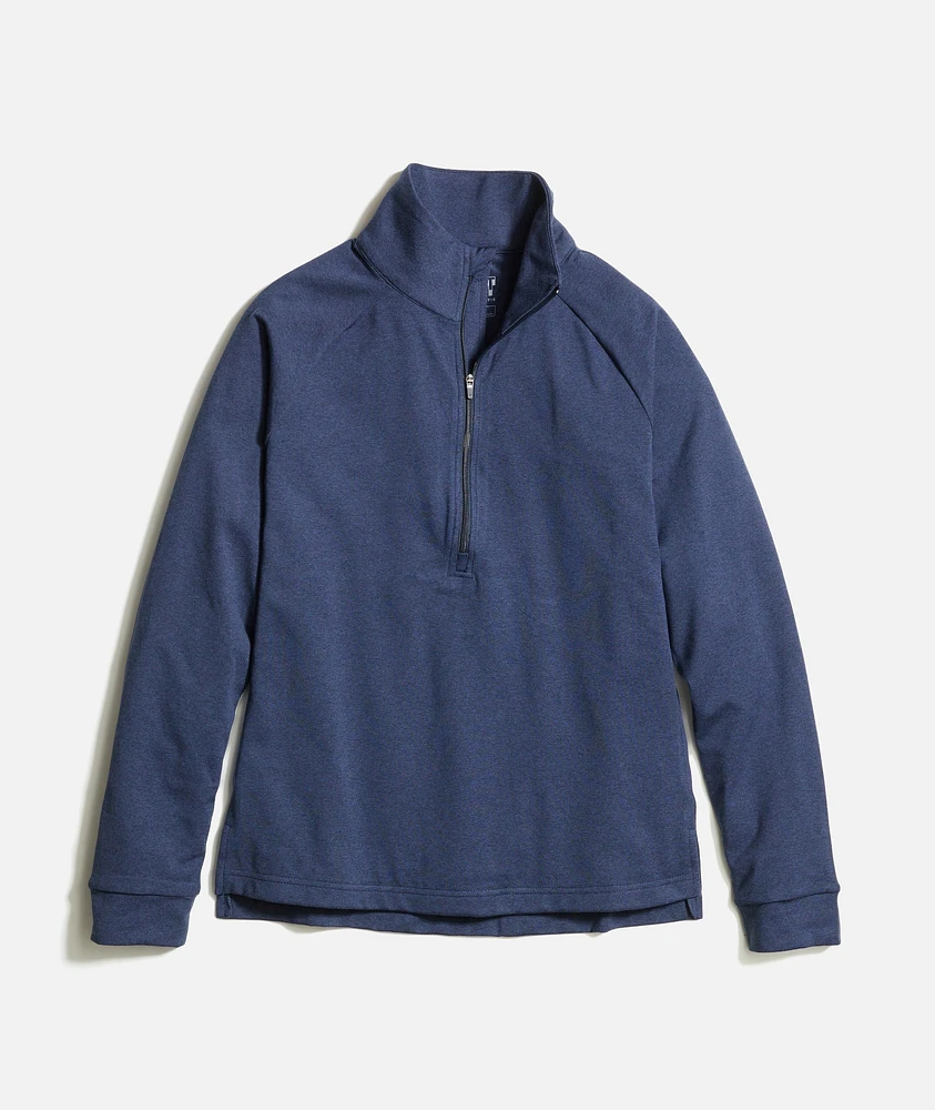 Women's Re-Spun Sport Quarter Zip Navy