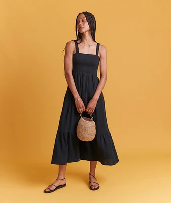 Selene Double Cloth Maxi Dress