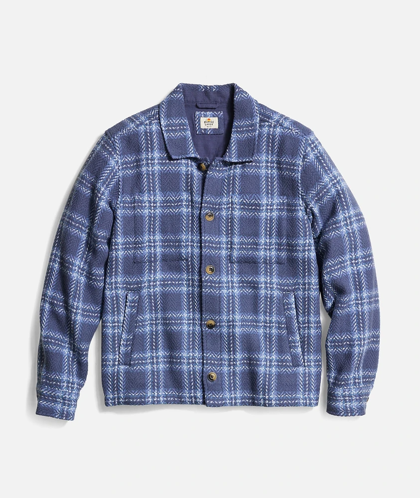 Textured Herringbone Overshirt