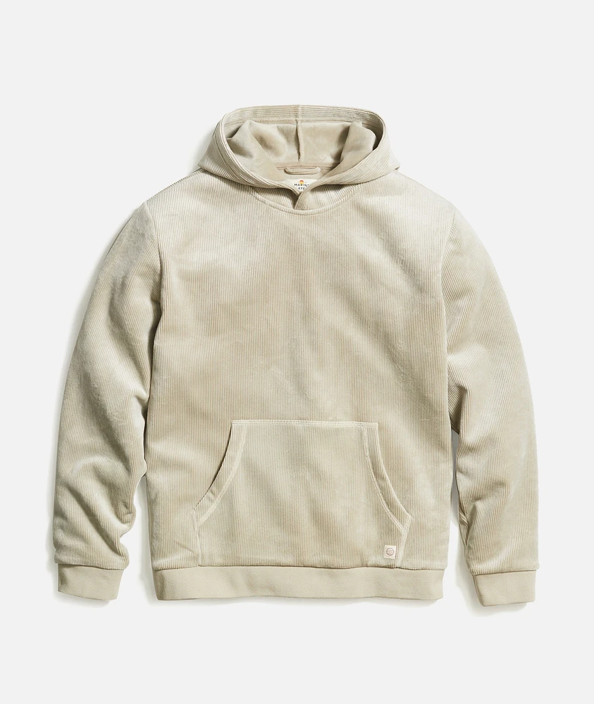 Cord Velour Hoodie