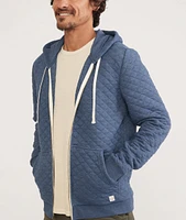Corbet Quilted Full Zip-Hoodie