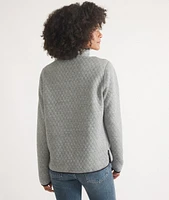 Women's Reversible Corbet Pullover Charcoal/Mid Heather Grey