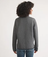 Women's Reversible Corbet Pullover Charcoal/Mid Heather Grey