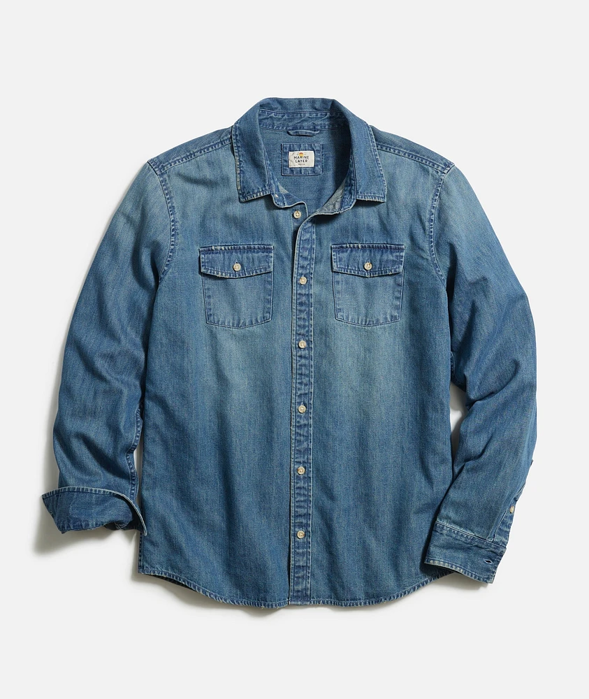 Long Sleeve Classic Denim Shirt