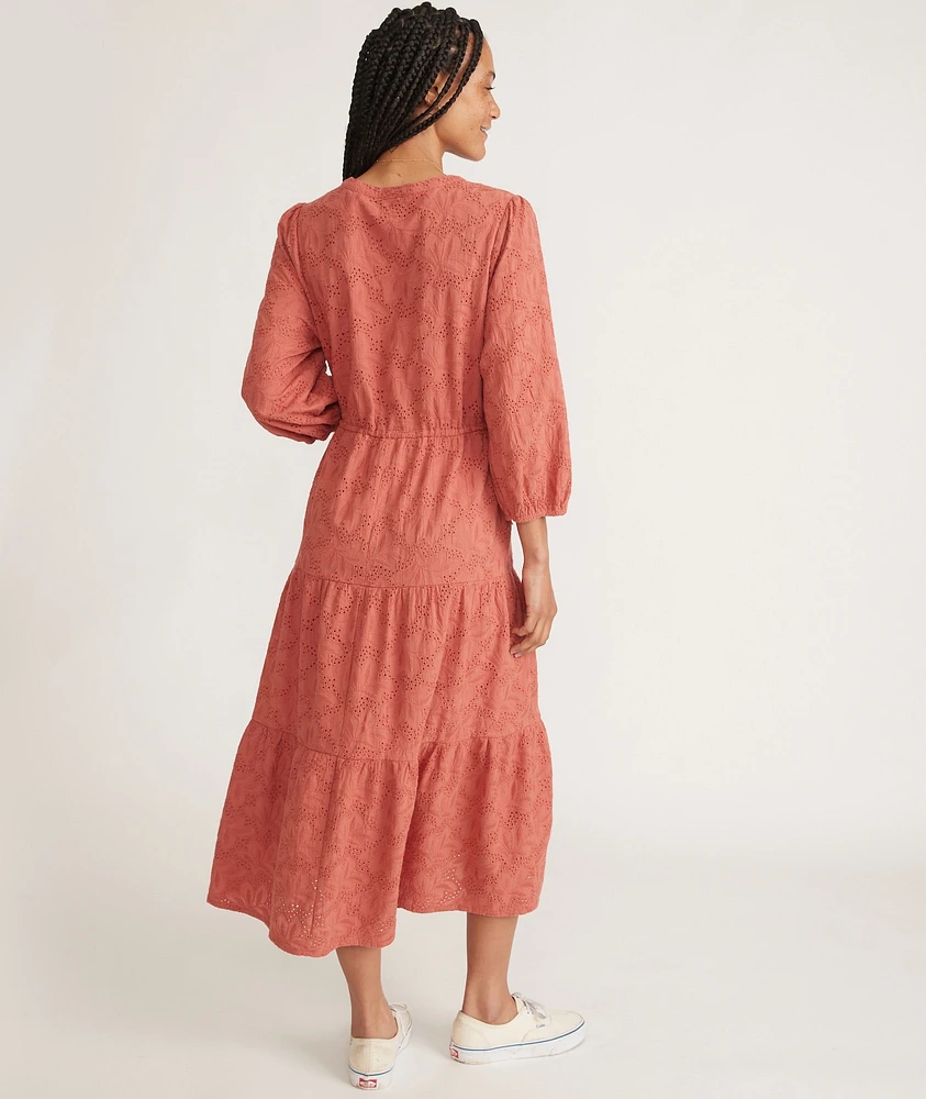 Eyelet Willow Midi Dress