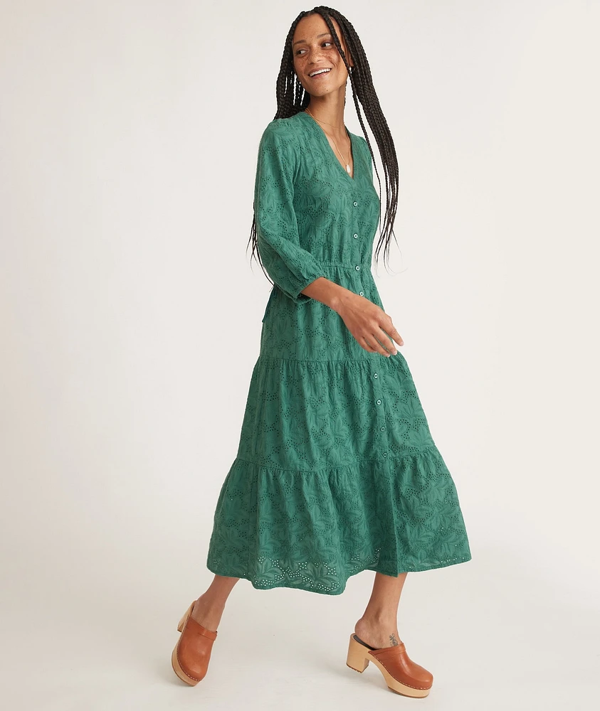 Eyelet Willow Midi Dress