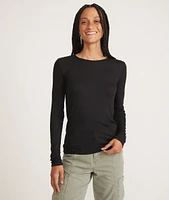 Lexi Rib Long Sleeve Crew Tee