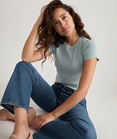 Lexi Rib Sun-In Crew Tee