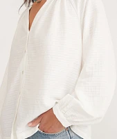 Nixi Collarless Blouse