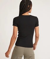 Lexi Rib Crew Tee