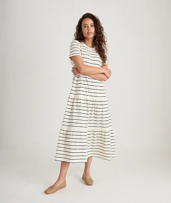 Vintage Slub Midi Dress