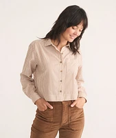 Mila Straight Hem Button Down