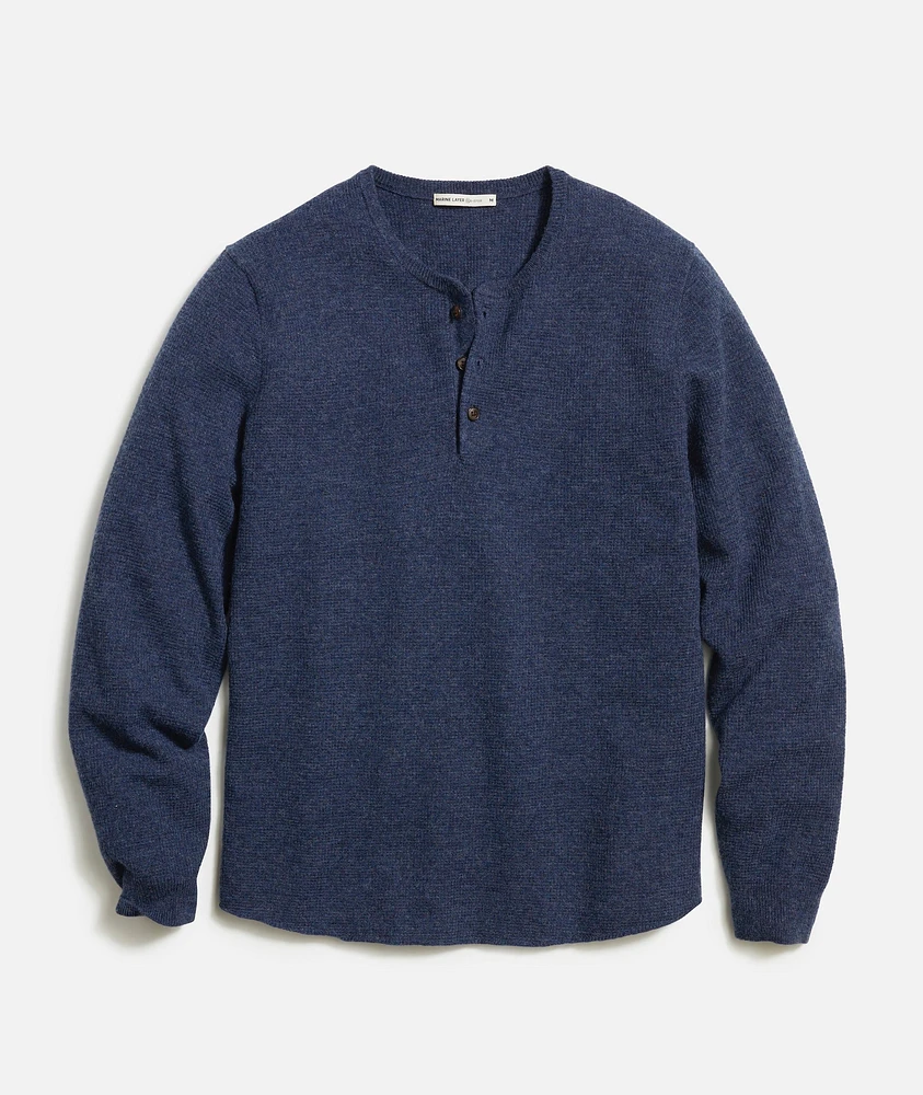 Merino Blend Sweater Henley