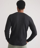 Merino Blend Sweater Henley