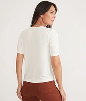 Lexi Rib Button Top