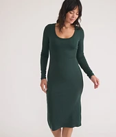 Lexi Rib Long Sleeve Midi Dress