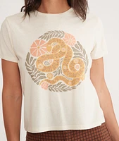 Re-Spun Crop Graphic Tee