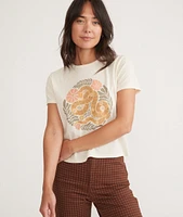 Re-Spun Crop Graphic Tee
