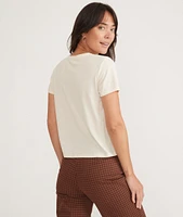 Re-Spun Crop Graphic Tee