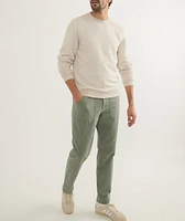 Men's Corbet Quilted Crewneck Oat Heather