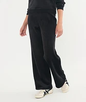 Cord Velour Wide Leg Pant