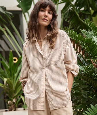 Gracey Oversized Shirt Cali Poplin