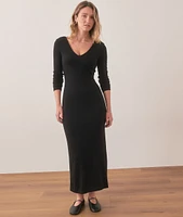 Lexi Rib V-Neck Maxi Dress