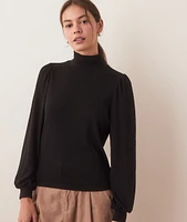 Lexi Puff Sleeve Turtleneck