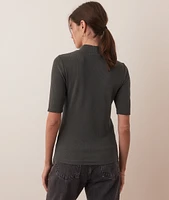 Lexi Rib Mock Neck Top