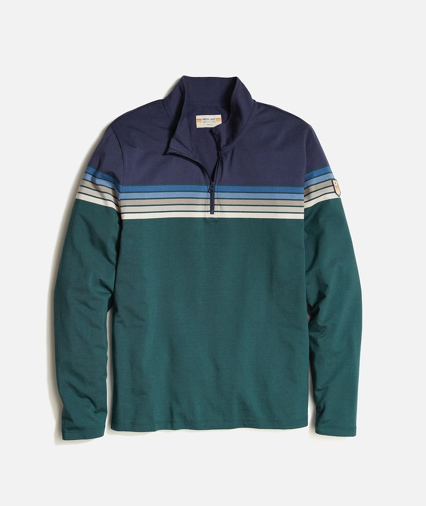 Archive Stripe Quarter Zip