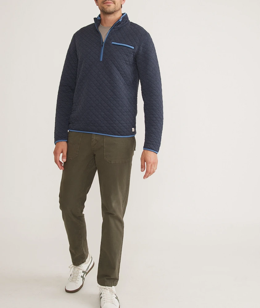 Corbet Quilted Heavyweight Pullover